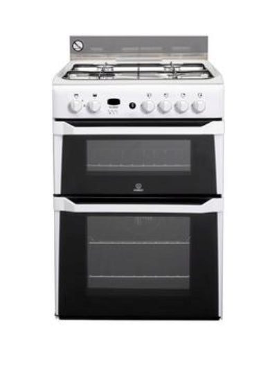 Indesit Id60G2W 60Cm Double Oven Gas Cooker Indesit Id60G2W 60Cm Double Oven Gas Cooker